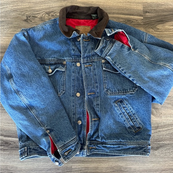 GH Bass & Co Men’s Vinatge Bomber Lined Jean Jackett Size M - Picture 2 of 16